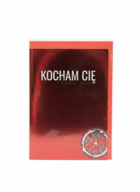 Kartka składana Karnet B6 Walentynki STEMPEL B6 Henry (5908451981099)