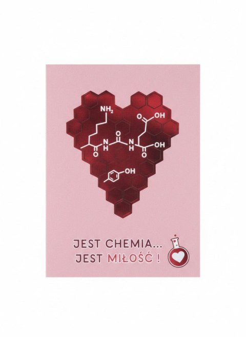Kartka składana Karnet B6 Walentynki chemia B6 Henry (5905701485727)