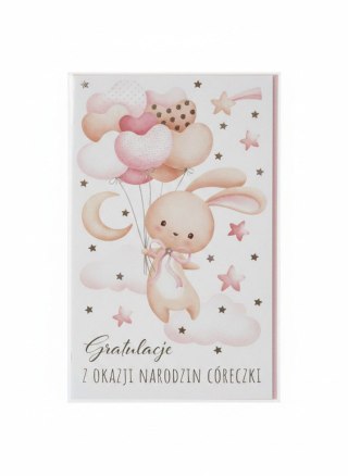 Kartka składana B6 narodziny Pol-Mak (LOBK_NAR)
