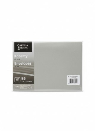 Koperta B6 pearl srebrny jasny srebrny Galeria Papieru (280840) 10 sztuk