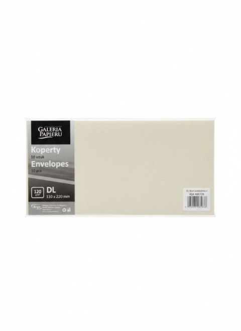 Koperta DL wood jasnokremowy kremowa Galeria Papieru (282126) 10 sztuk
