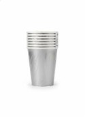 Kubek jednorazowy maki Srebrne, Unicolour papier 250ml Pol-mak (KM02_OG_005500)
