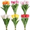 Kwiaty bukiet tulipanów 34cm 8 główek Home And Garden (1194)