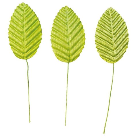 Ozdoba materiałowa Craft-Fun Series Liście na druciku jasnozielone Titanum (SY-003)