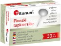 Pinezki tapicerskie Titanum srebrne 30 szt.