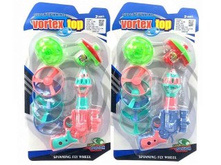 Pistolet WYRZUTNIA ZE ŚWIATŁEM 2KOL. Bigtoys (BGR4087)