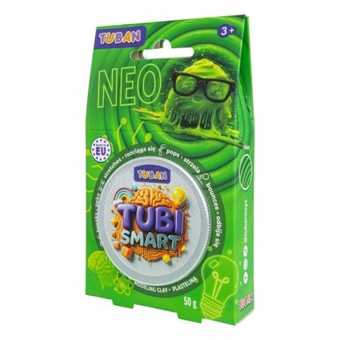 Plastelina 1 kol. Tubi Smart Neo neonowa 50g Tuban (TU8519)