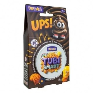 Plastelina 1 kol. Tubi Smart Ups! brązowa 50g Tuban (TU8489)