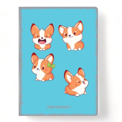 Zeszyt A5 PP Kawaii 32k. 80g krata Narcissus