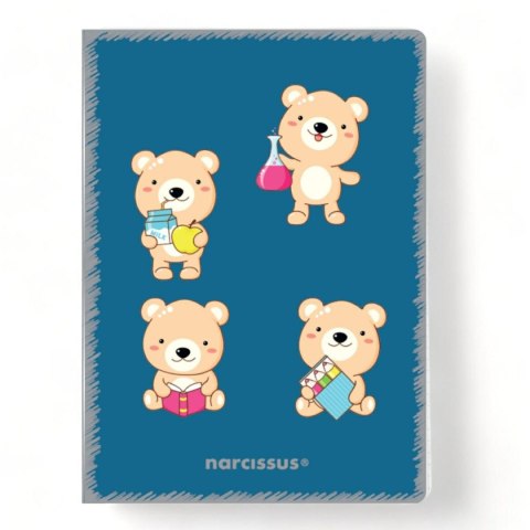 Zeszyt A5 PP Kawaii 32k. 80g krata Narcissus