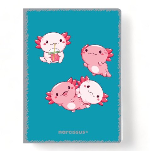 Zeszyt A5 PP Kawaii 60k. krata Narcissus