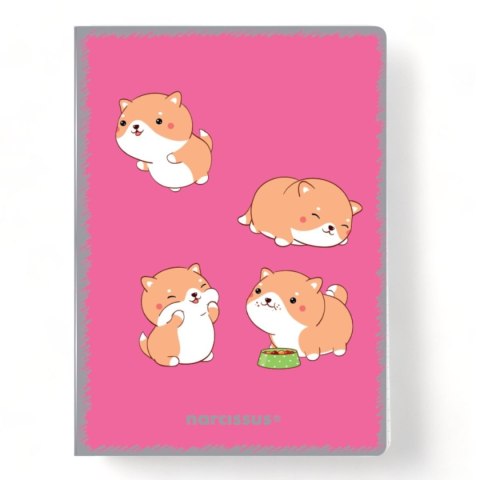 Zeszyt A5 PP Kawaii 60k. krata Narcissus