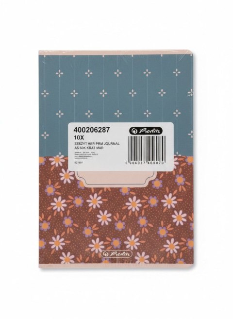 Zeszyt A5 Premium Journal 60k. 70g kratka Herlitz (400206287)