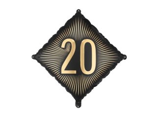 Balon foliowy 20, 46x46 cm Partydeco (FB362-20)