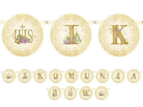 Baner Pierwsza komunia święta Partydeco (GRL3)