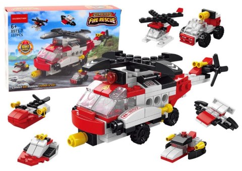Klocki konstrukcyjne Helikopter 6w1 Zestaw DIY Pojazdy 117 ele. Rastar (20965)
