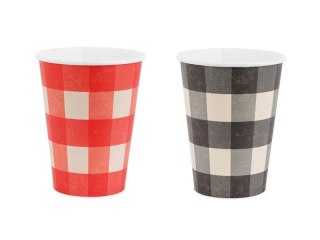 Kubek jednorazowy krata papier 400ml Partydeco (KPP106-EU1)