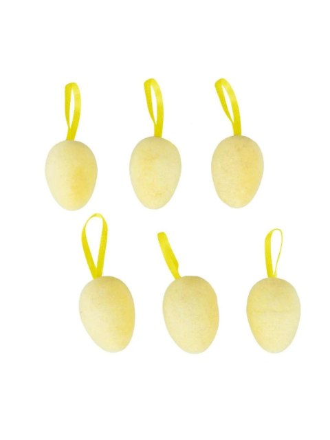 Ozdoba wielkanocna Dekoracyjne jajeczka flokowane (6 szt.) [mm:] 60 Arpex (VJ8419)