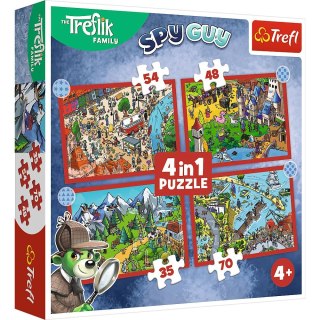 Puzzle Trefliki Podróże 4 el. Trefl (34675)