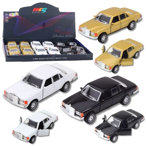 Samochód Klasyczny Metalowy Napęd Światła Dźwięki Otwierane Drzwi Mix Lean (23144)