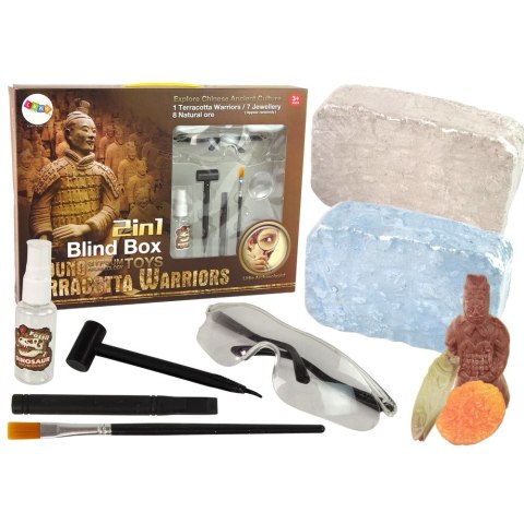 Zestaw kreatywny dla dzieci Archeologiczny 2w1 Różne Kryształy Skarby Lean (13006)