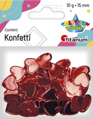 Konfetti Craft-Fun Series serca 15mm Titanum (MTLP-PA035)