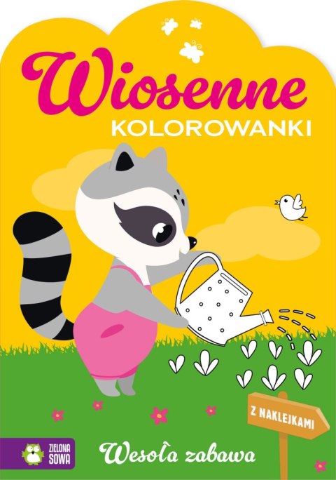 Książka dla dzieci Wiosenne kolorowanki. Wesoła zabawa Zielona Sowa