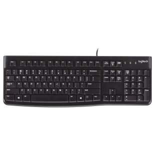 Logitech klawiatura K120 | przewodowa | USB | black | US International