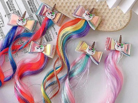 Spinka doczepiane kosmyki włosów, ze spinką, kolorowe Adar (573246)