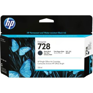 Tusz HP 728 do Designjet T730/T830 | 130ml | matte black