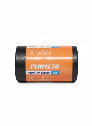 Worki na śmieci Perfecto kolor: CZARNY 35L 50 szt Dorplast (159021)