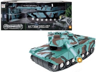 Czołg na radio, 4 funkcje, światło, dźwięk Adar (607224)
