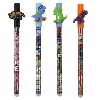 Długopis wymazywalny DINOZAURY wkład niebieski 0,7mm Fun&Joy (FJ01021095)