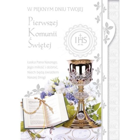 Kartka składana B6 komunia Extra Pol-mak (b6x)