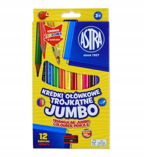 Kredki ołówkowe + tęczowa 12 kol. Astra (312023911)