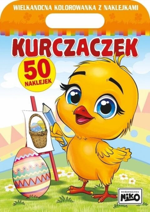 Książeczka edukacyjna Kurczaczek. Wielkanocna kolorowanka z naklejkami Niko