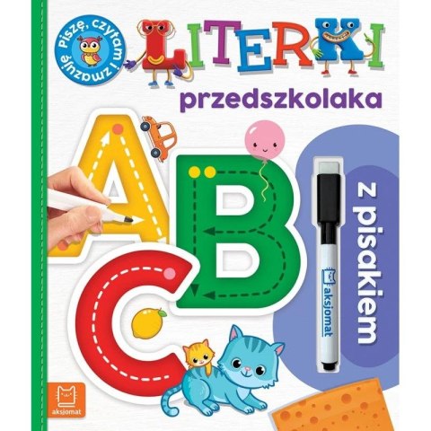 Książka dla dzieci A, B, C. Literki przedszkolaka z pisakiem. Piszę, czytam i zmazuję Aksjomat