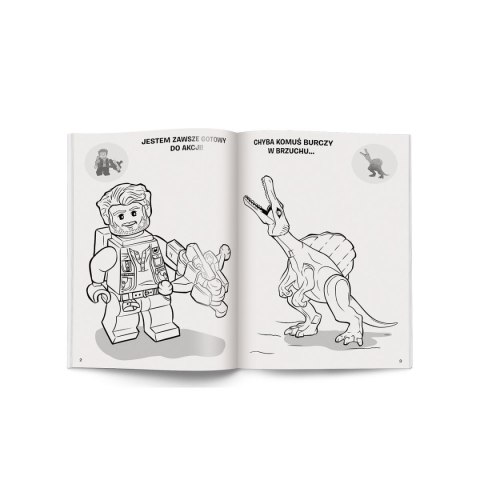 Książka dla dzieci LEGO? Jurassic World?. Kolorowanka z Naklejkami Ameet