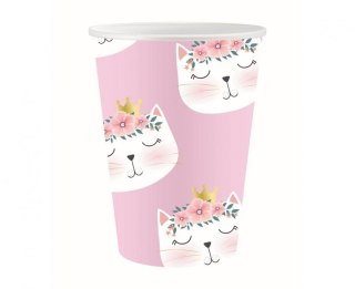 Kubek jednorazowy kotek 6szt. papier 250ml Godan (PG-KPKO)