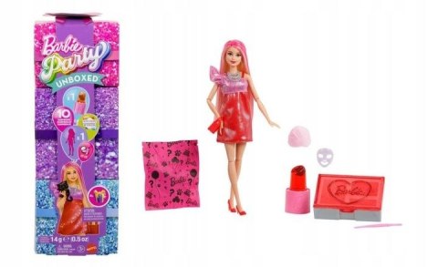 Lalka Unboxed Glam Party Stylowe przygotowania Zestaw czerwony [mm:] 290 Barbie (JFY68)