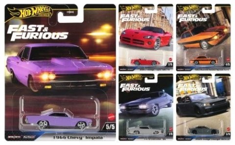 Samochód SZYBCY I WCIEKLI MIX Hot Wheels (HNW46)