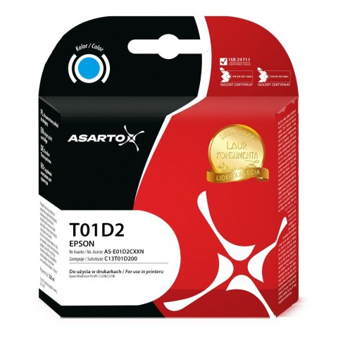 Tusz Asarto do Epson T01D2 | C13T01D200 | 20000 str. | cyan