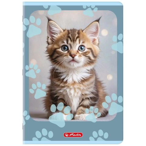 Zeszyt A4 ANIMALS 32k. 70g linia podwójna kolorowa Herlitz (400206431)