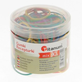 Gumki recepturki mix 40g śr. (mix)mm Titanum