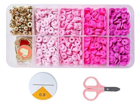 Koraliki dla dziewczynki do nawlekania, do tworzenia bransoletek Adar (632738)