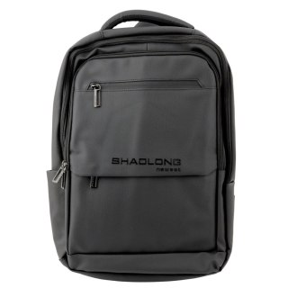 Plecak do notebooka Miejski Biznesowy USB Kieszeń Na Laptopa Czarny 16L 41cm Lean (22059)