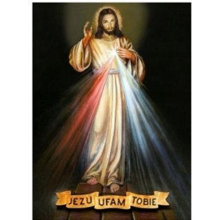 Zestaw kreatywny Diamentowa mozaika Jezus Ufam Tobie 30x40cm Norimpex (NO-1007291)