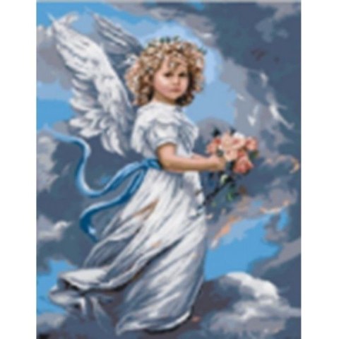 Zestaw kreatywny Diamentowa mozaika aniołek 40x30cm Norimpex (NO-1006997)