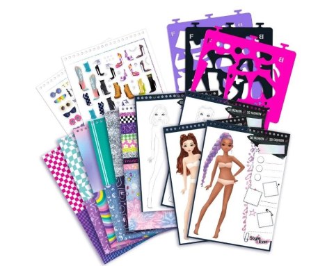 Zestaw kreatywny dla dzieci Projekt moda szkicownik Epee (EP60181)