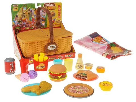 Artykuły kuchenne zestaw obiadowy w koszyku Adar (627048)